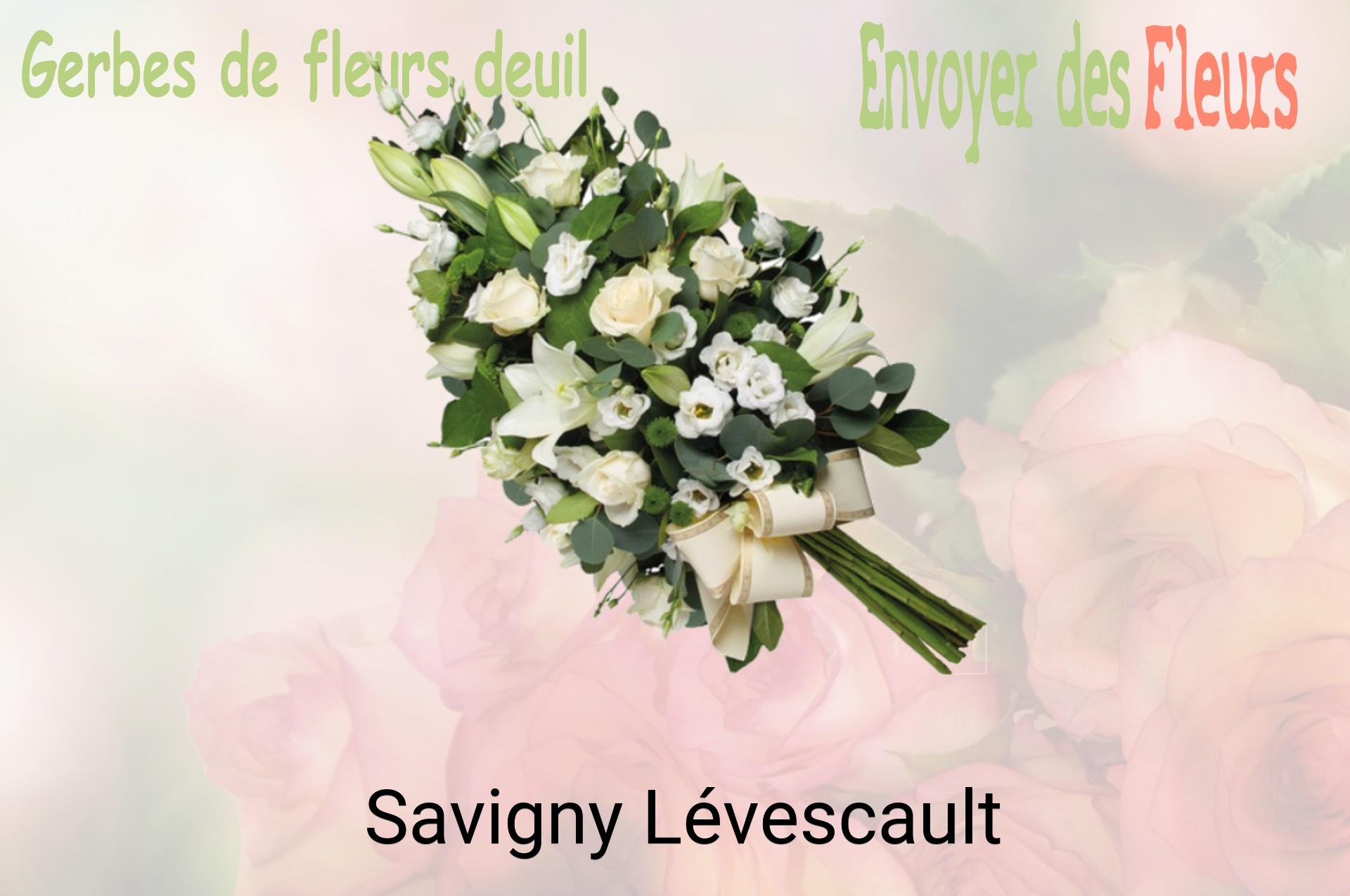 Gerbe de fleurs de deuil livrée à Savigny-Lévescault